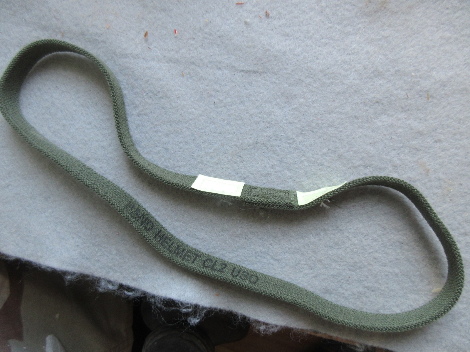 HELMET BAND GREEN W CAT EYES M1 STEEL POT 4 EACH