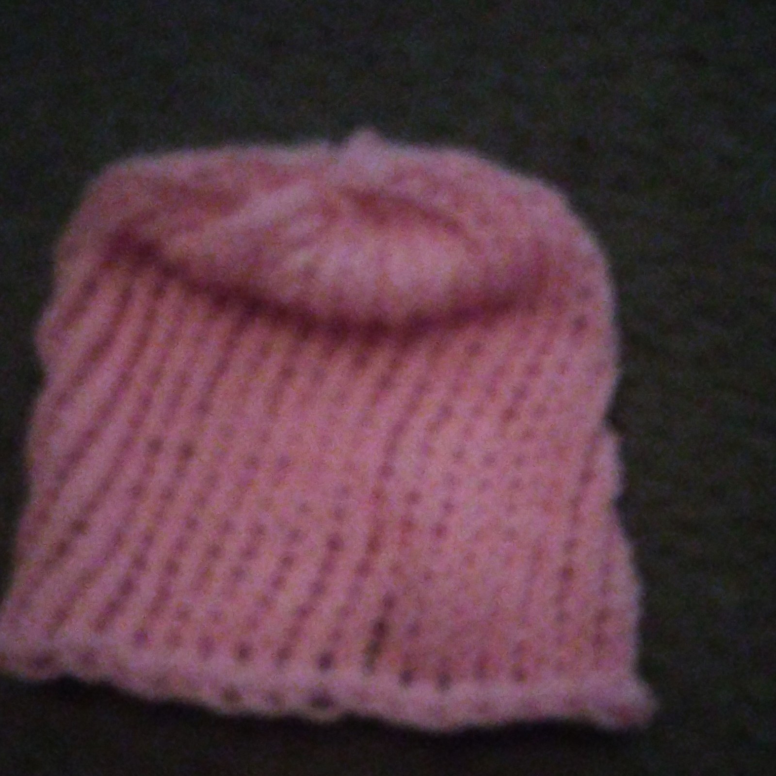Handmade Handcrafted Pink Knit Beanie Hat