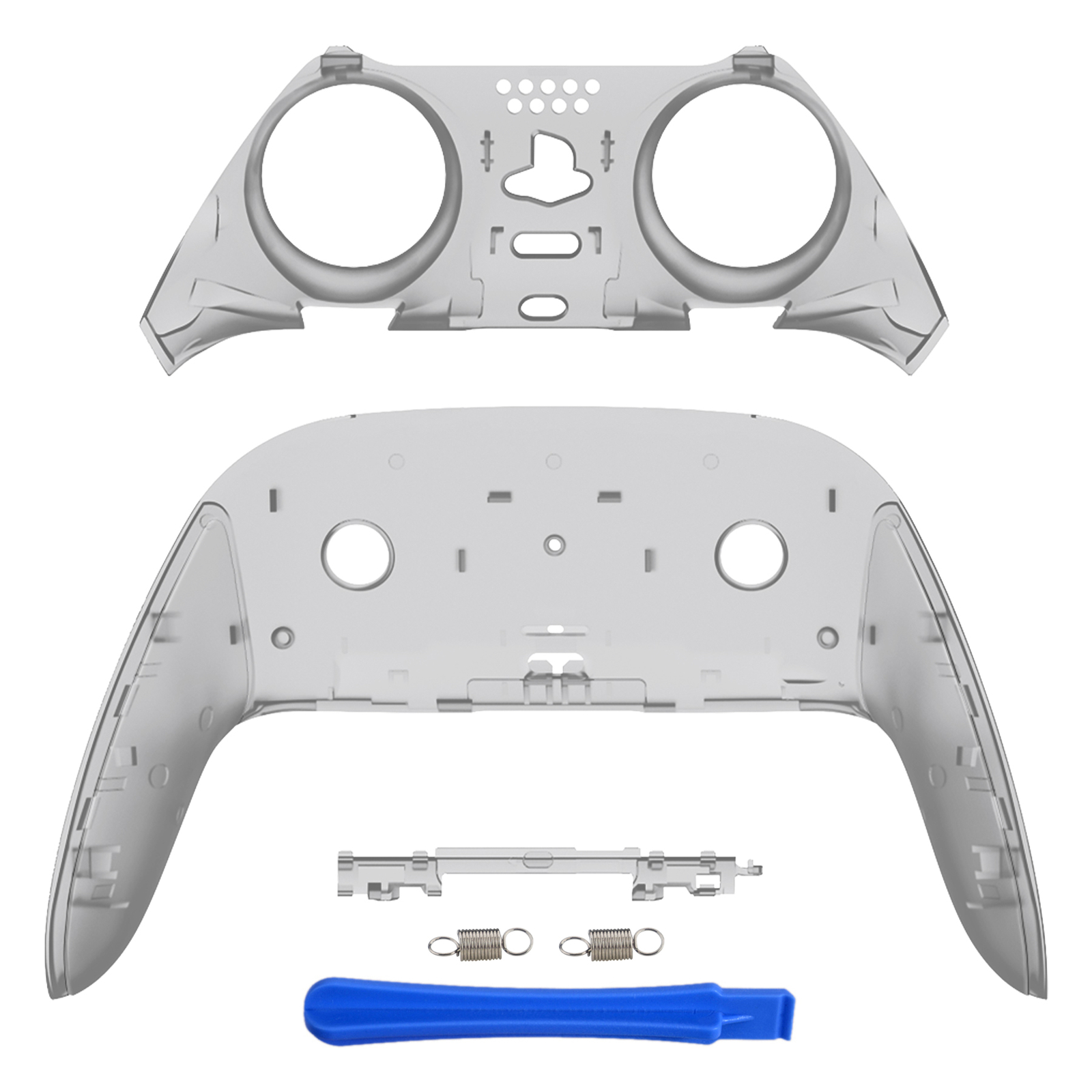eXtremeRate Replacement Top Bottom Decorative Trim Shell for PS5 Edge Controller
