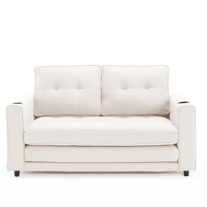 3-in-1 Fold Sofa Convertible Futon Pull Out Sofa Bed Sleeper Chair Loveseat