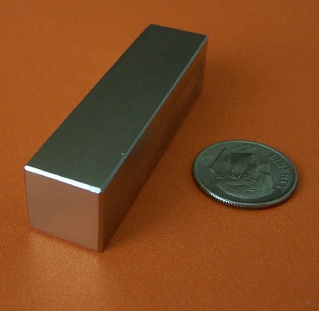 2 Strong Grade N42 2x1/2x1/2 Inch Rare Earth Neodymium Block Magnet