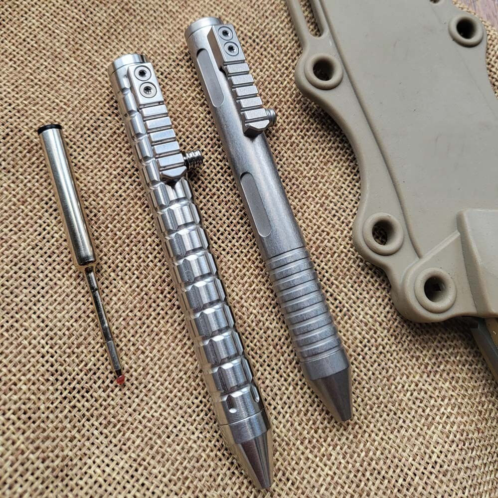 Titanium Alloy Mini Pen With Collection Writing Portable Outdoor EDC Tools Gift