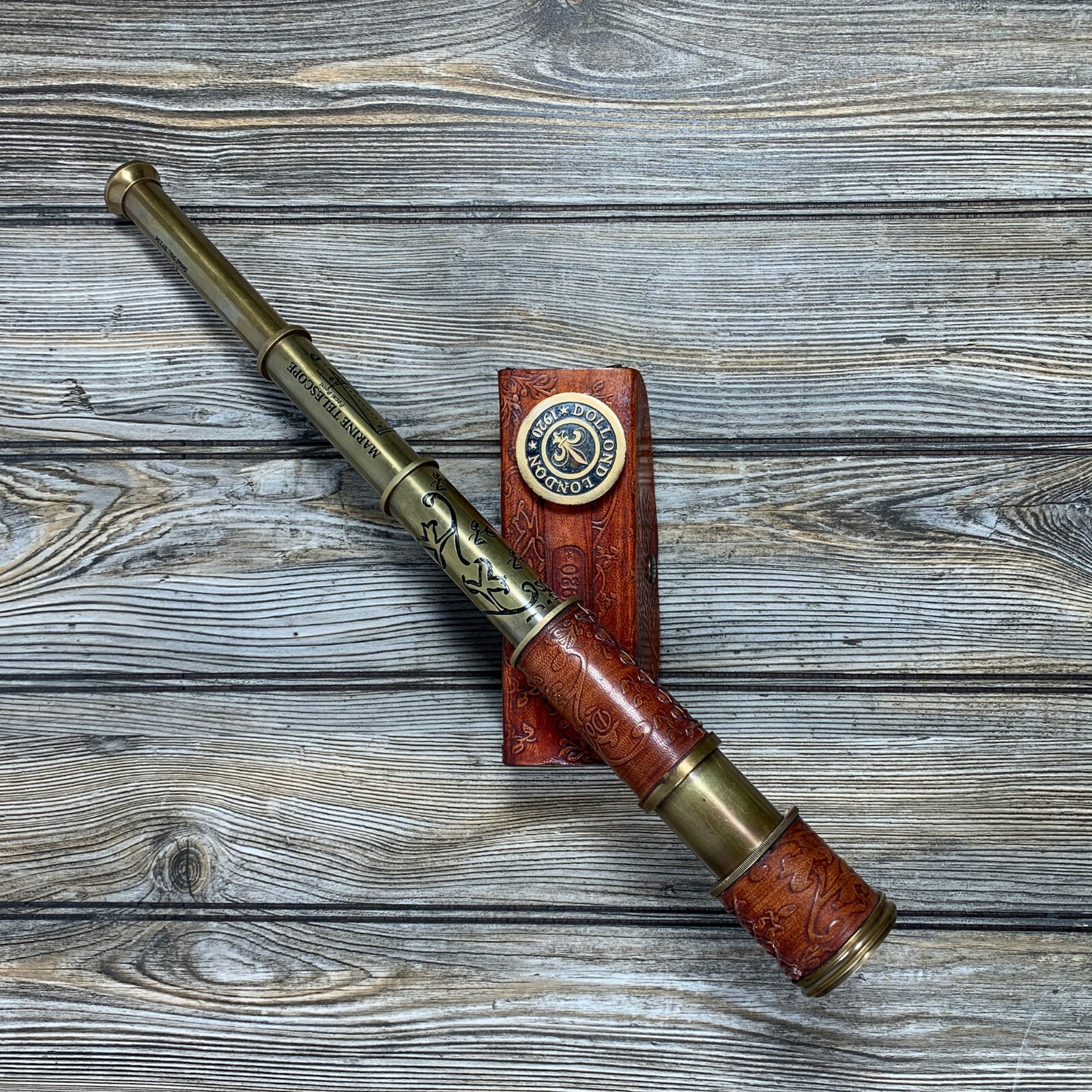 Nautical Solid Brass Spyglass Telescope Gift