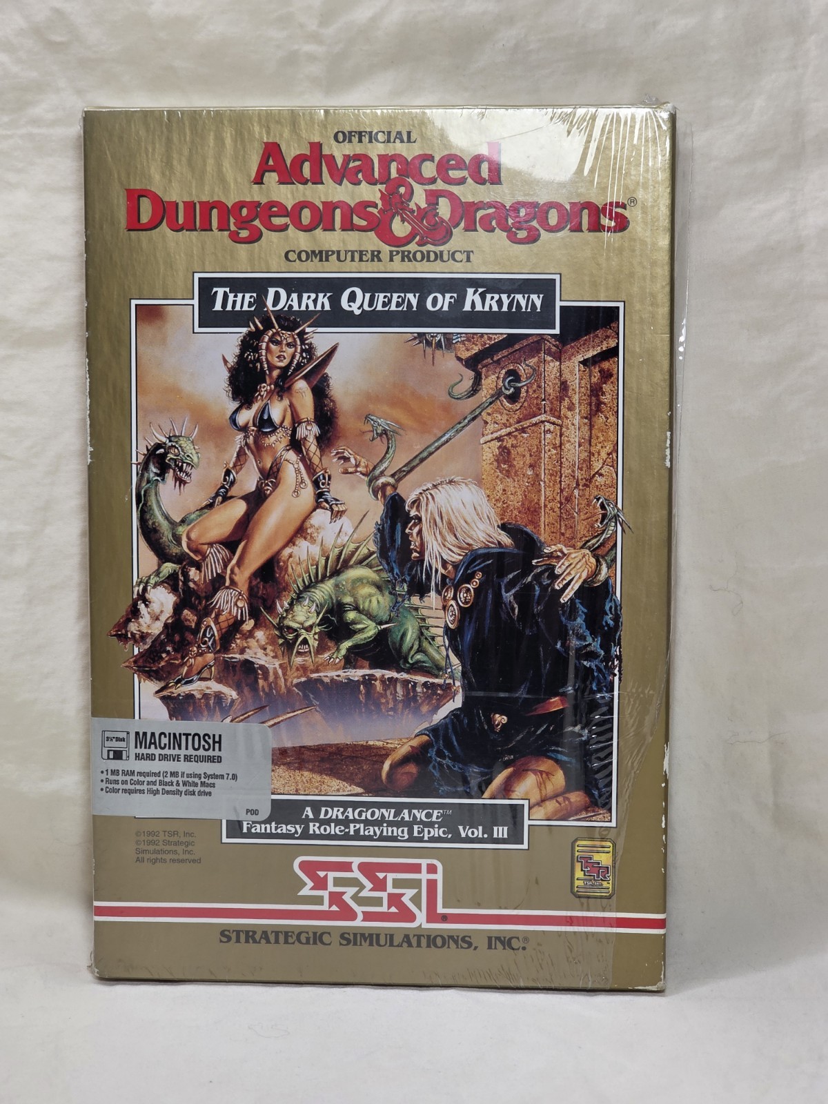 Official Advanced Dungeons & Dragons The Dark Queen Of Krynn - SSI Macintosh NEW
