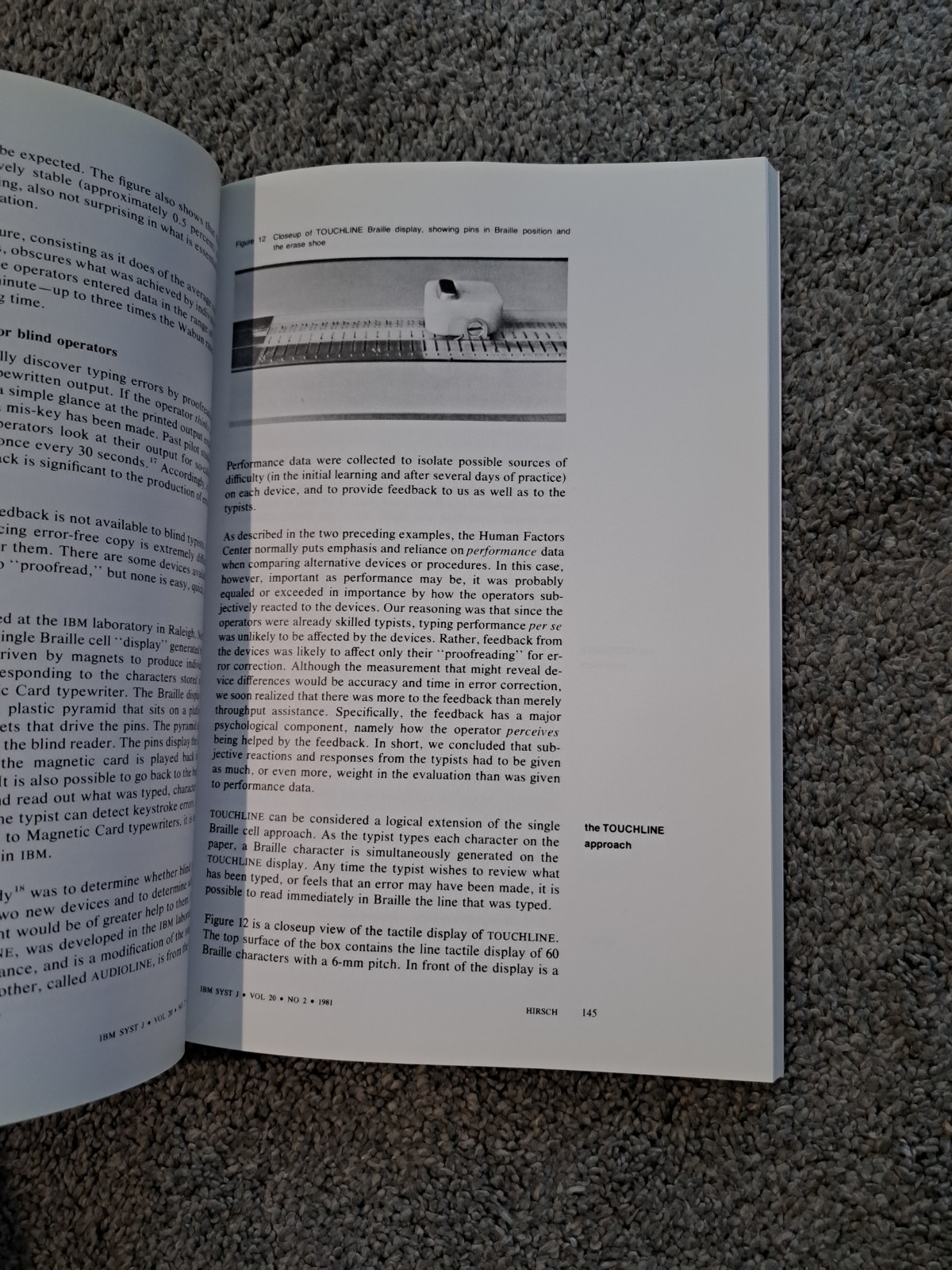 IBM Systems Journal Volume Twenty Number Two 1981 Human Factors