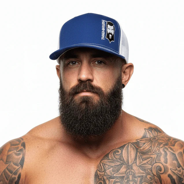 THIGHBRUSH® - Trucker Snapback Hat - Blue and White