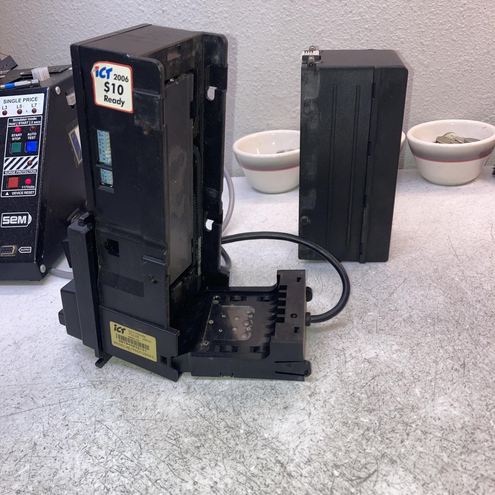 ICT A6-15SCP-USD4 110 Volt Pulse Validator.$1-$20.00 . Rebuilt Professionally.