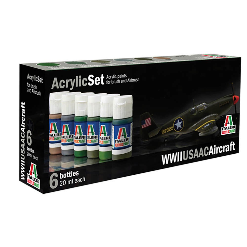 WWII USAAC Aircraft Acrylic Paint Set