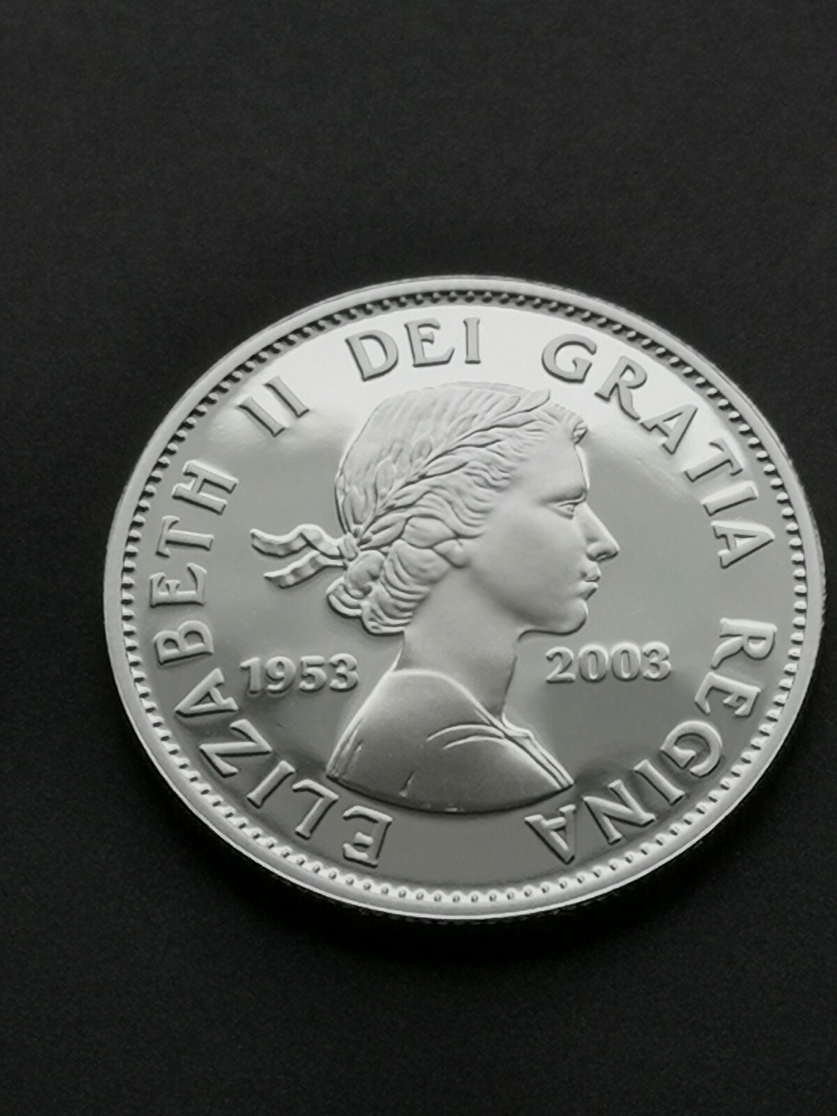 ***  CANADA  50  CENTS  2003  CORONATION  ***  PROOF  ULTRA  HEAVY  CAMEO  ***