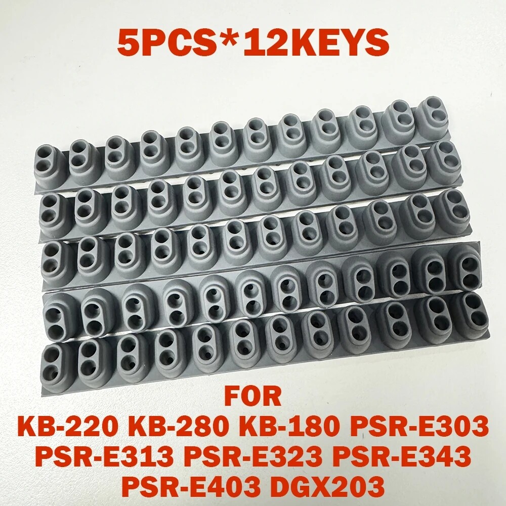 5pcs Conductive Rubber For Yamaha KB 220 280 PSR E303 E313 E323 E343 E403 DGX203