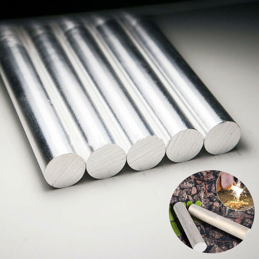 Magnesium Metal 99.99％ Mg Rod Bar 16mmX9cm For Light Fire Outdoor Survival 5PCS
