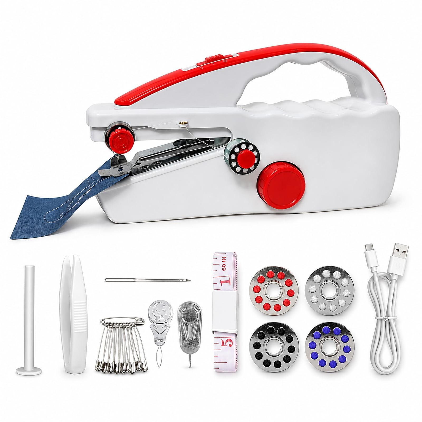 Portable Handheld Sewing Machine, Mini Sewing Machine for Beginners