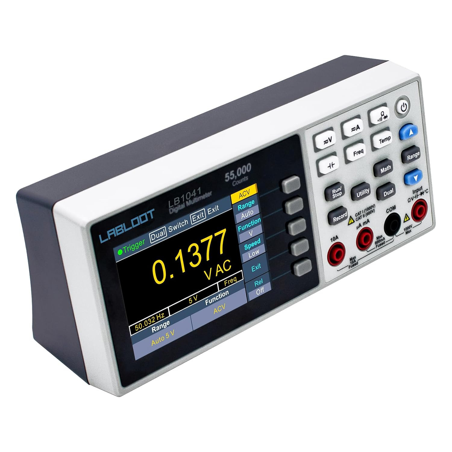 Rechargeable True RMS Digital Multimeter with USB Port - Mini Desktop Meter