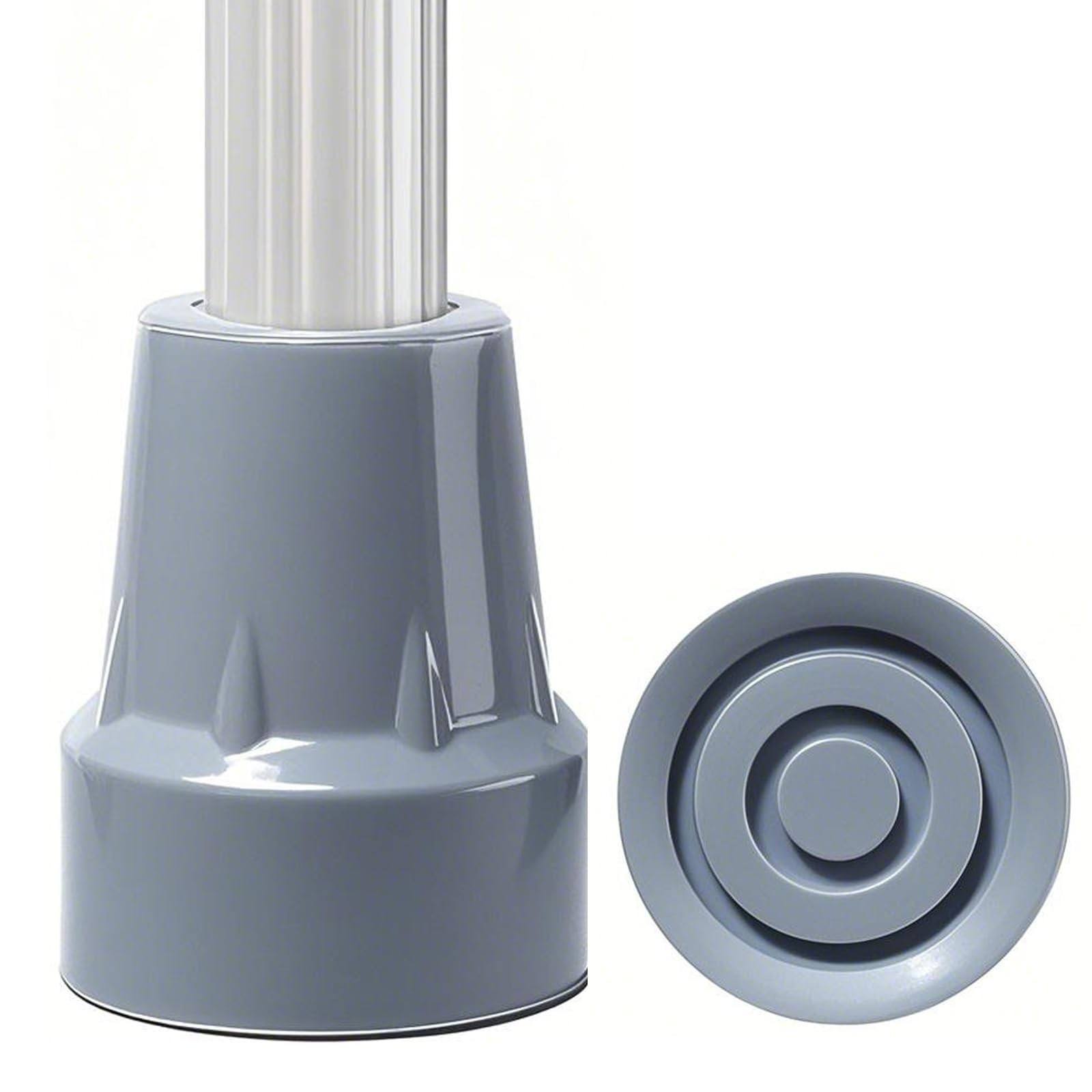 Crutch Tips, 3/4 Inch Crutches Feet Caps, Heavy Duty Non Slip Rubber Tip Acce...