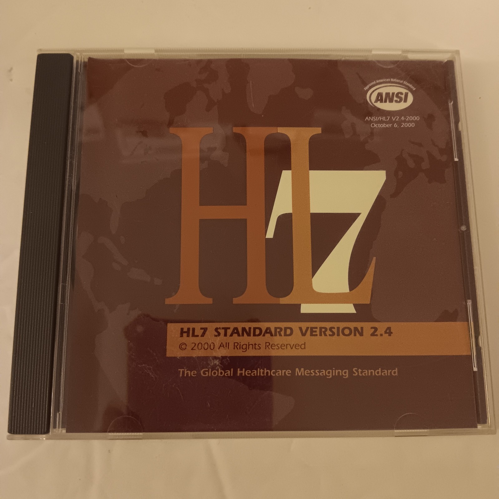 HL7 Standard Version 2.4 2000 CD-ROM ANSI / HL7 V2.4-2000