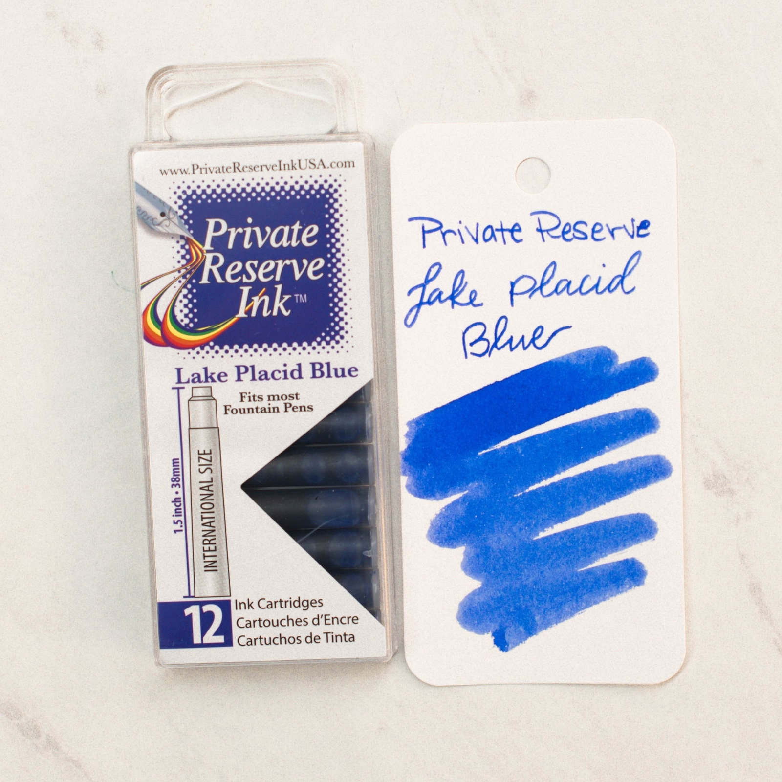 Private Reserve Ink Cartridges - Lake Placid Blue