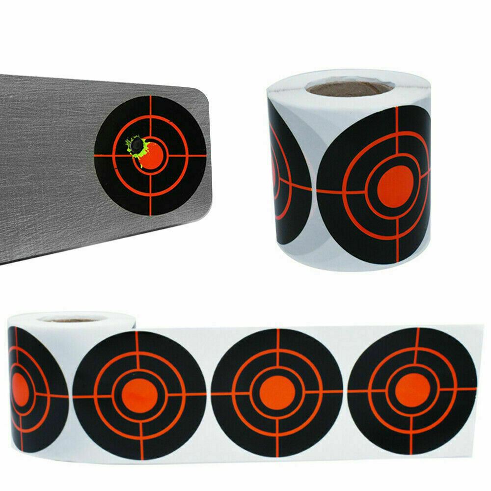 100/500Pcs 3" Shooting Self Adhesive Targets Splatter Reactive Target Stickers
