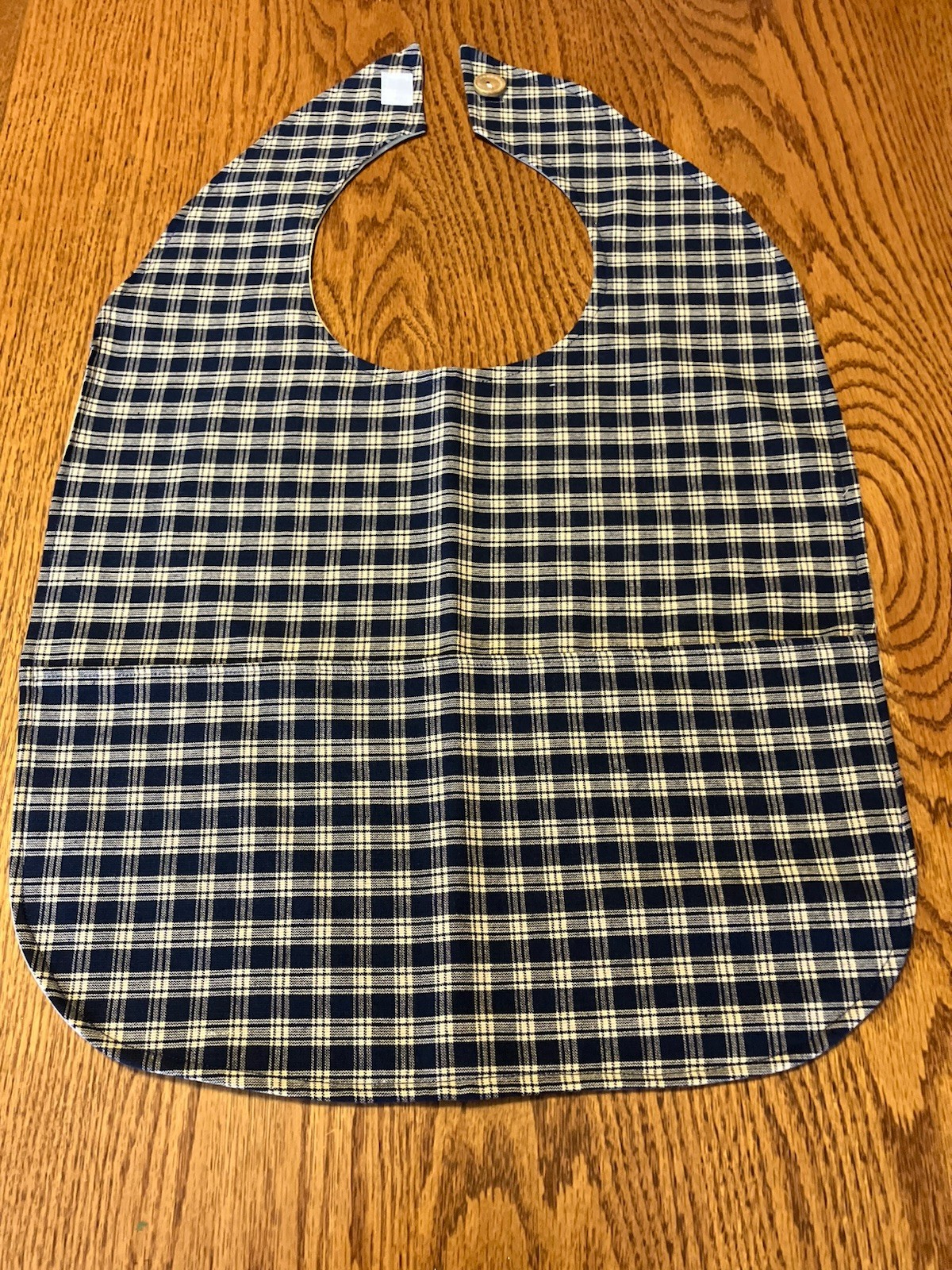 Adult Bib Clothing Protector with Pockets Handmade Elderly Handicapped Disabled