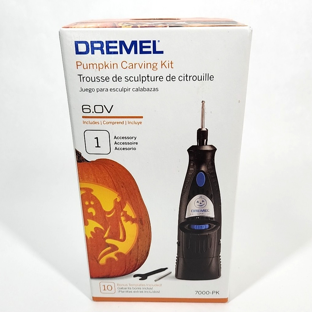 Dremel Halloween Pumpkin Carving Kit 6.0V Includes 10 Bonus Templates 7000-PK