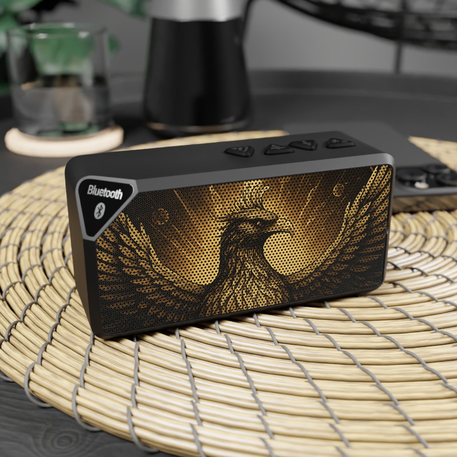 Bluetooth Speaker with Phoenix Design, Portable Music Player, Wireless [...]