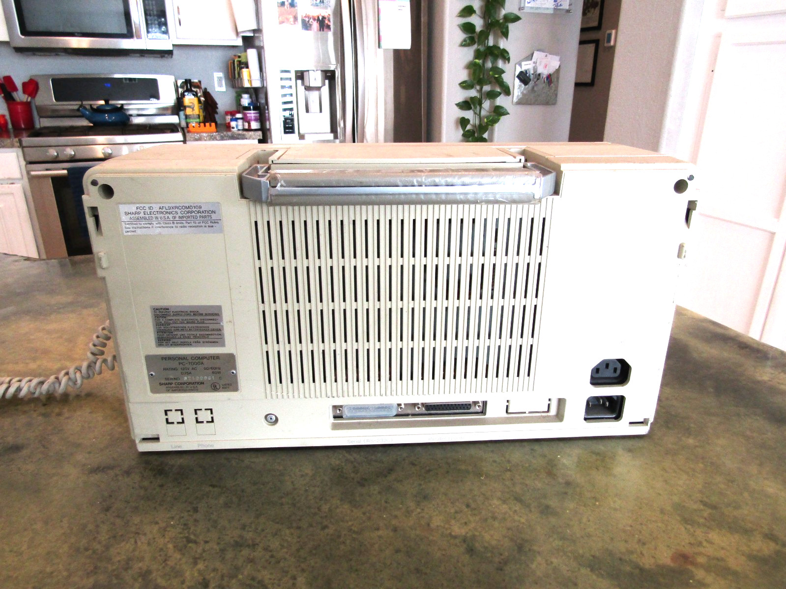 Vintage Scarce "A" Version Sharp PC-7000A Portable Luggable Personal Computer