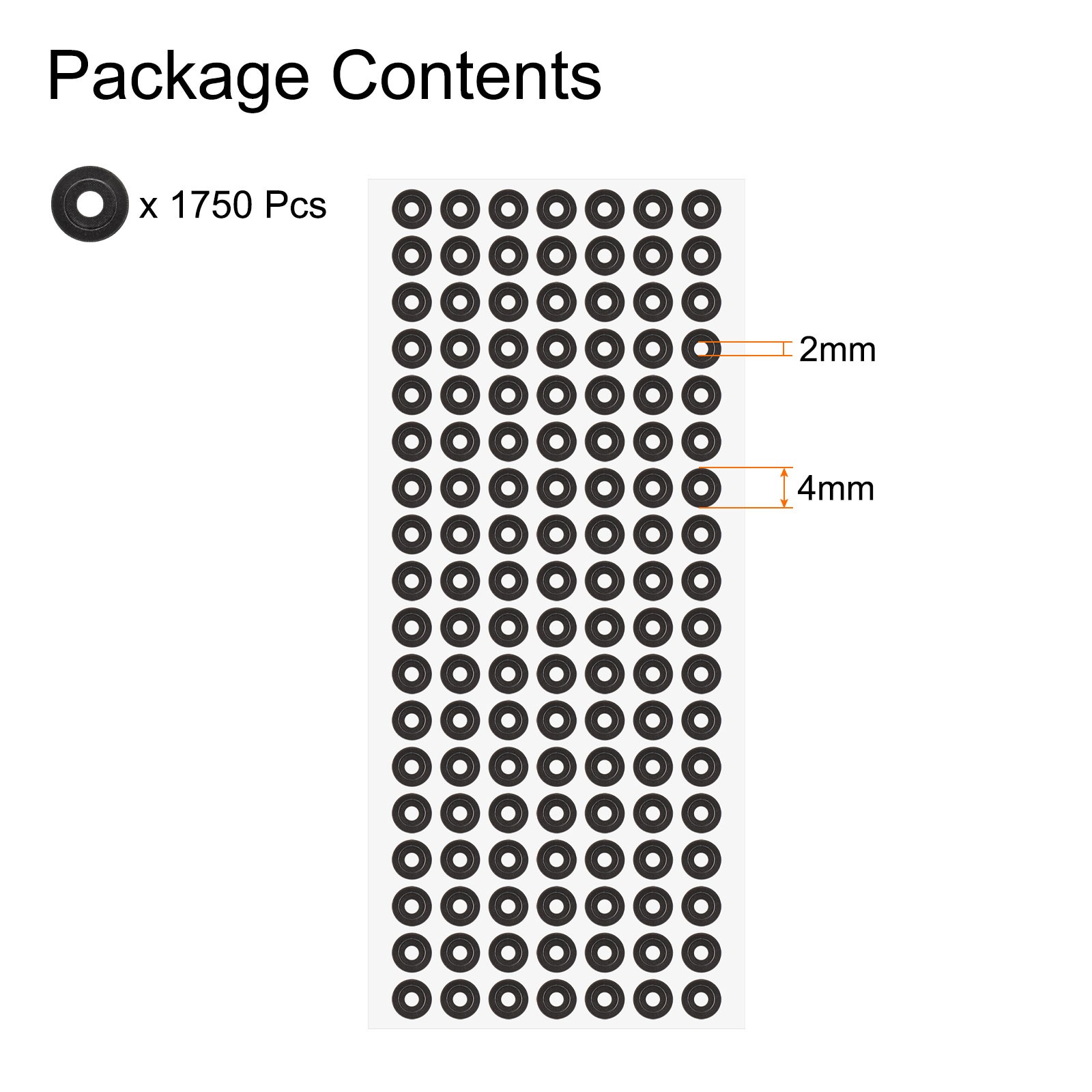 1750Pcs 3D Scanner Markers 2mm for 3D Scanner, 3D Tracking Dots