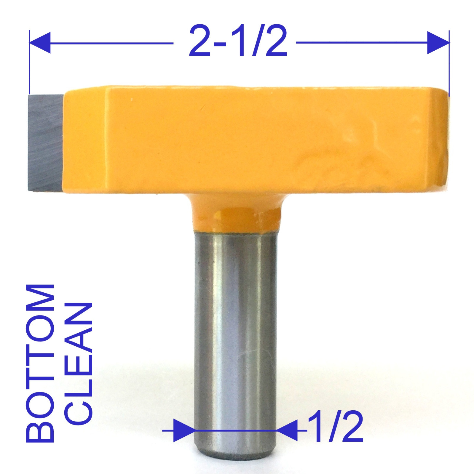 1 pc 1/2" Shank 2-1/2"  Diameter Bottom Cleaning Router Bit  re
