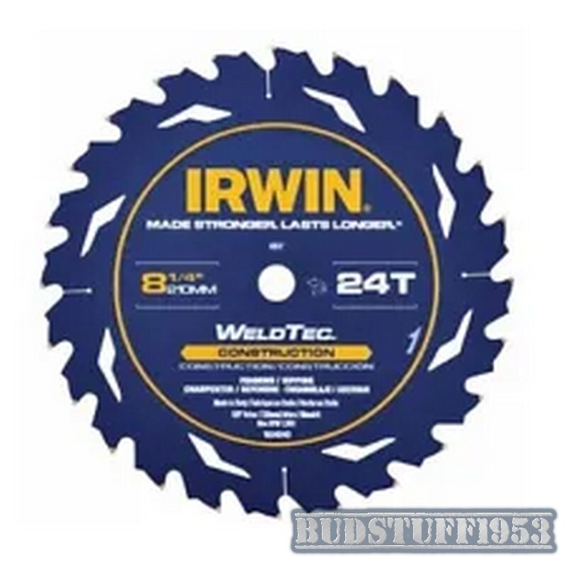IRWIN WeldTec 7-1/4" 24-T Carbide Circular Saw Blade 24035L NEW