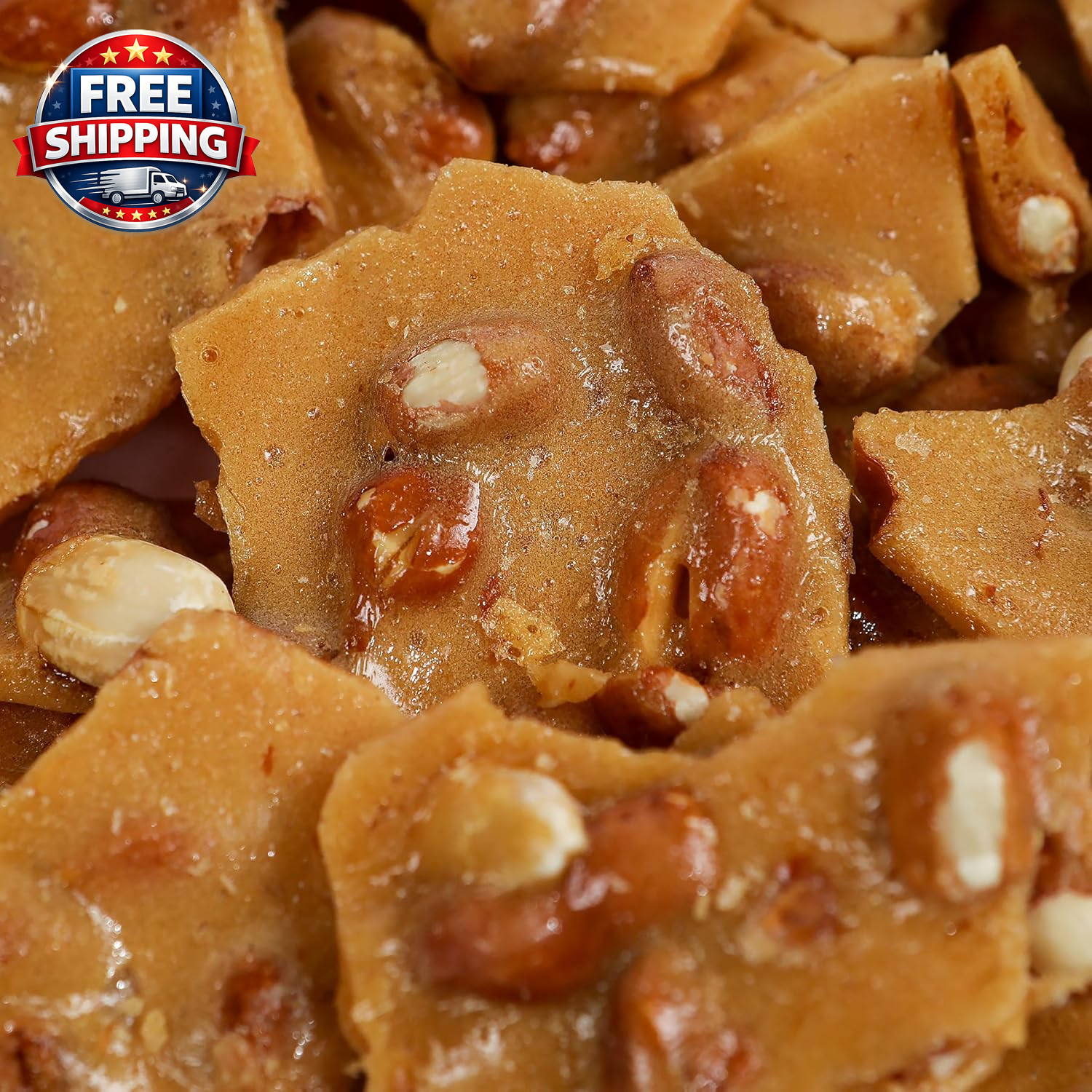 Home Style Peanut Brittle Candy by  (2 Pound (Pack of 1))