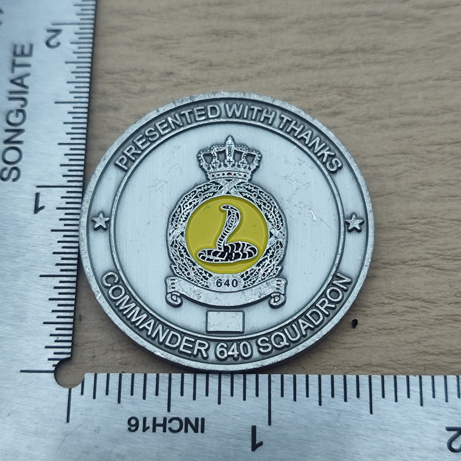 Commander 640 Squadron Netherlands Volkel Airbase Challenge Coin