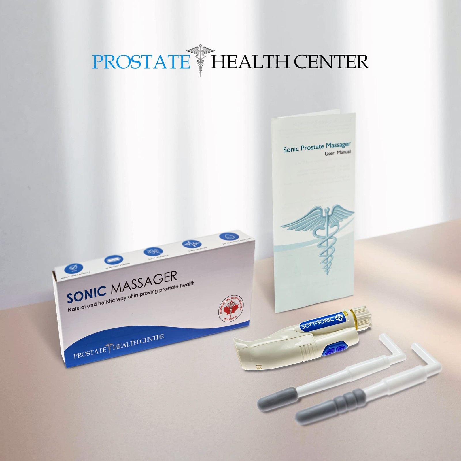 Sonic Prostate Massager by Prostate Health Center | Prostate Wellness Massage...