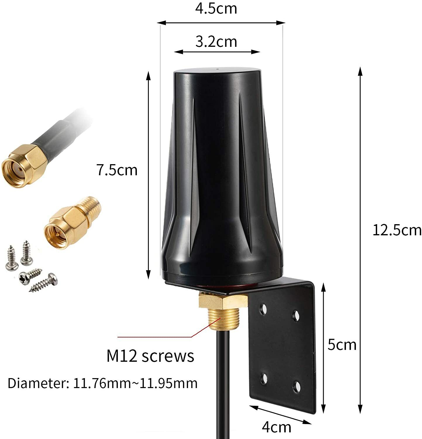 High Gain Spypoint Link Micro EVO MMS Cellular Trail Camera Long Range Antenna
