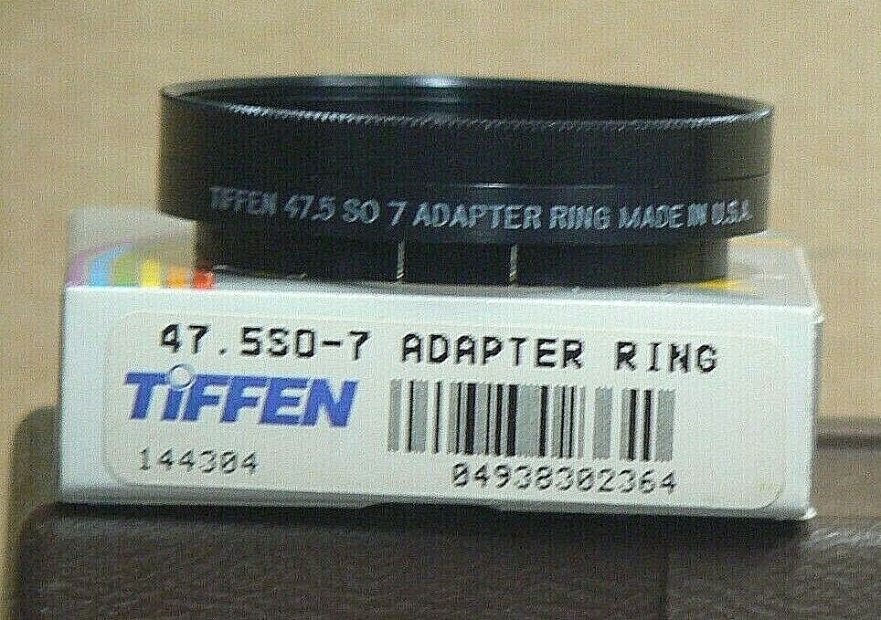 Tiffen 47.5mm SO-7 Slip-On Lens Adapter with Retaining Ring "New Old Stock"