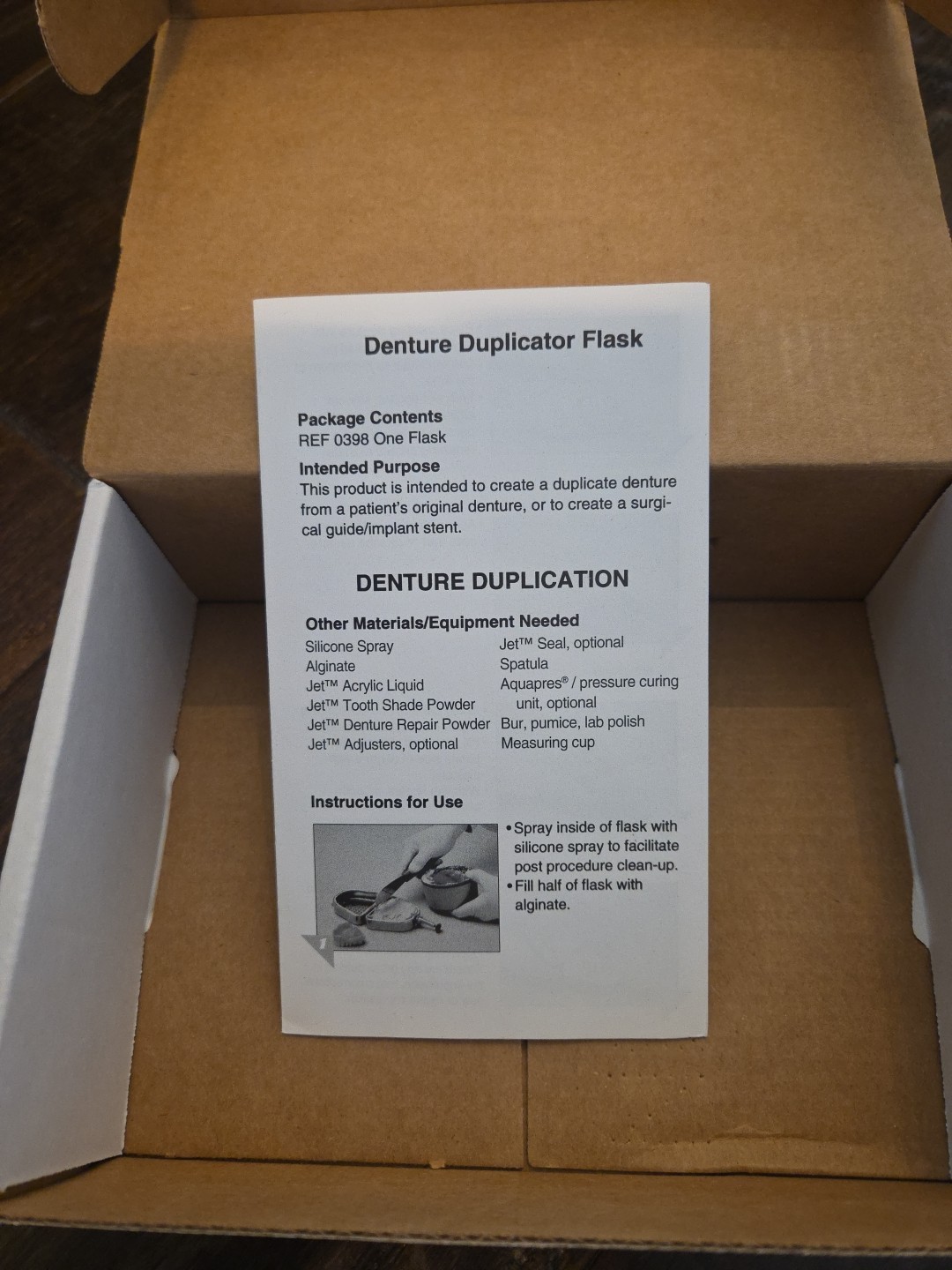 Lang Denture Duplication Flask
