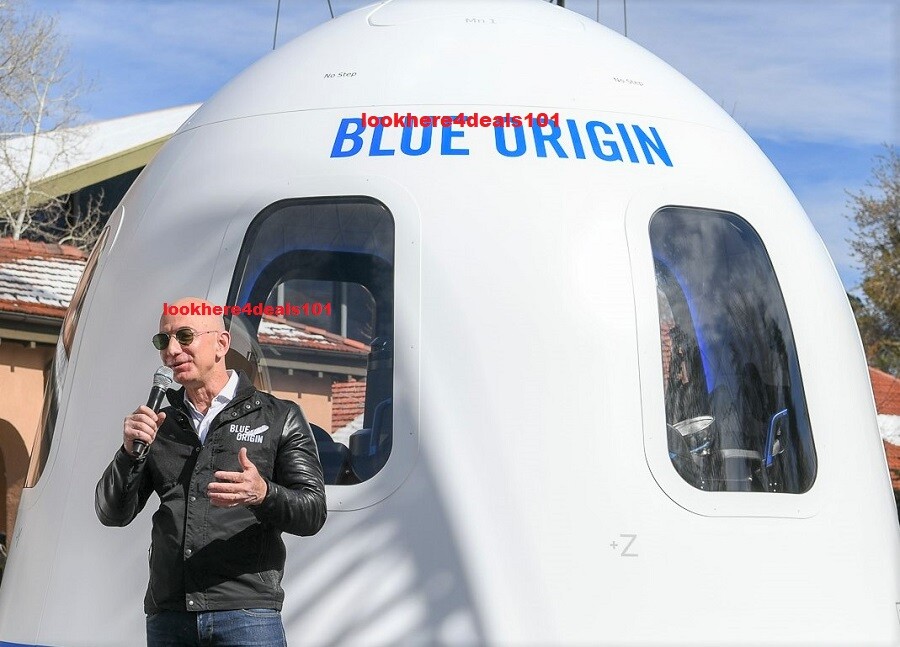 BLUE ORIGIN Photo 8x10 Jeff Bezos Space Massive Rocket USA
