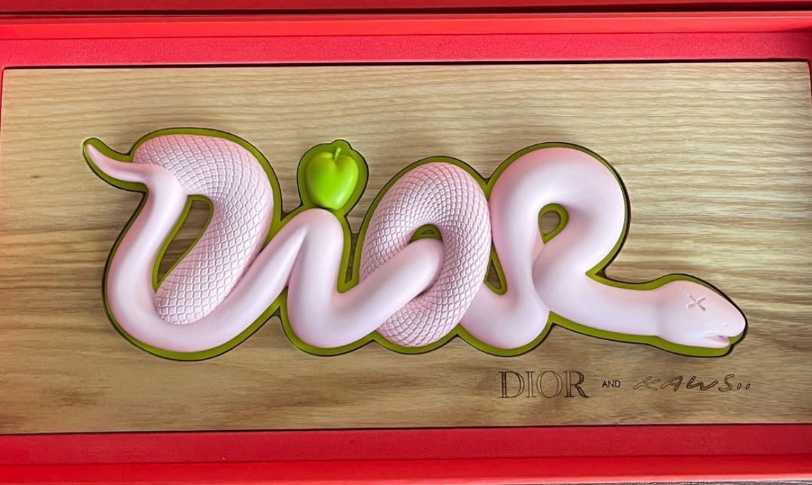 DIOR x Kaws 2025 CNY red snake package box set