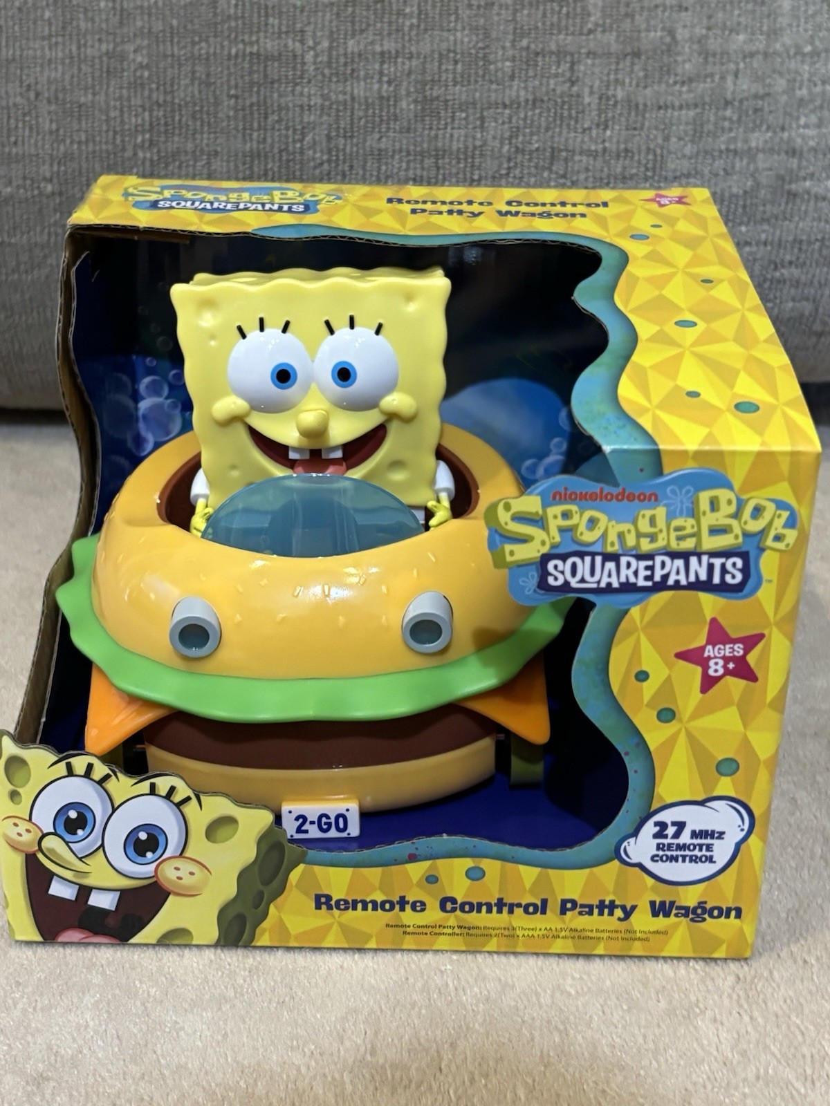NEW, SPONGEBOB SQUAREPANTS REMOTE CONTROL PATTY WAGON