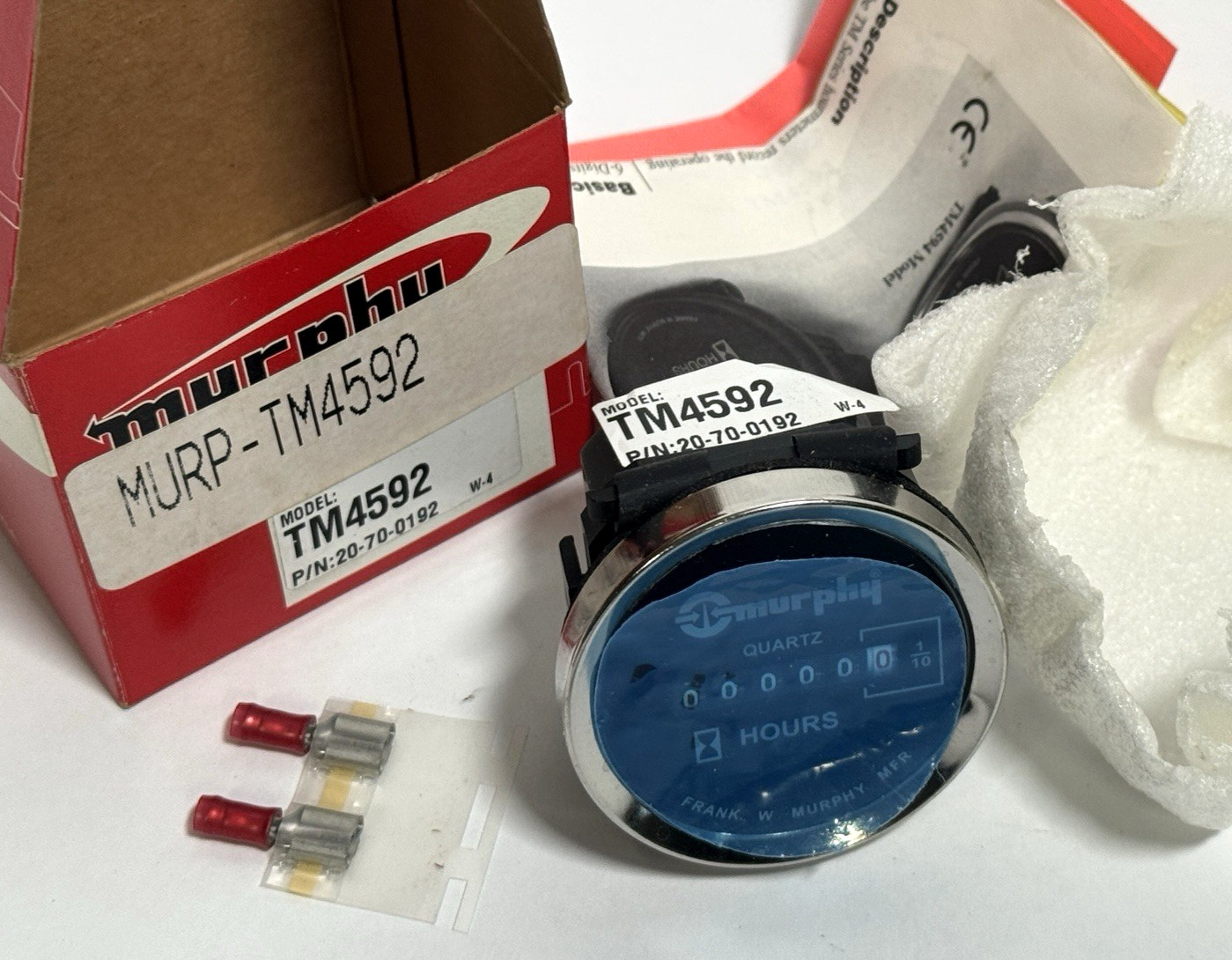 Murphy TM4592 12V Solid-State Electronic Hourmeter, 20-70-0192