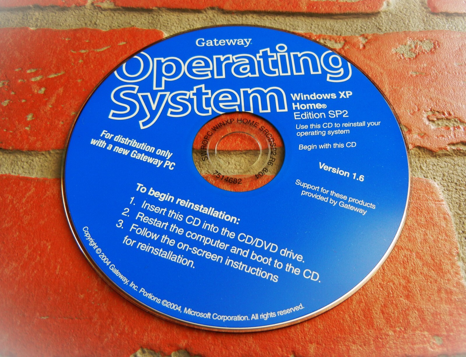 MICROSOFT XP HOME 2002 GATEWAY Vintage PC Software FOR GEEKS All Business