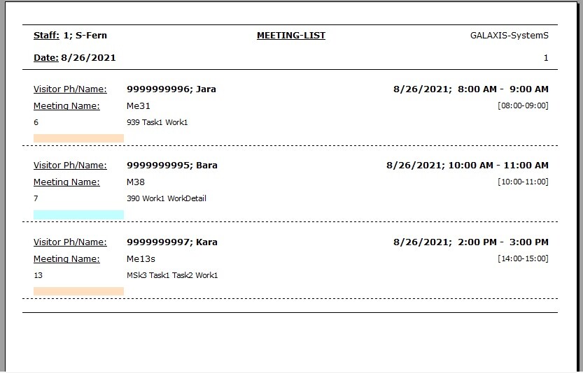 NVYN Visitor Schedule Software - Meet Work Plan Calendar