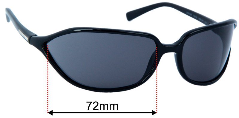 SFx Replacement Sunglass Lenses fits Prada SPR05E - 72mm Wide