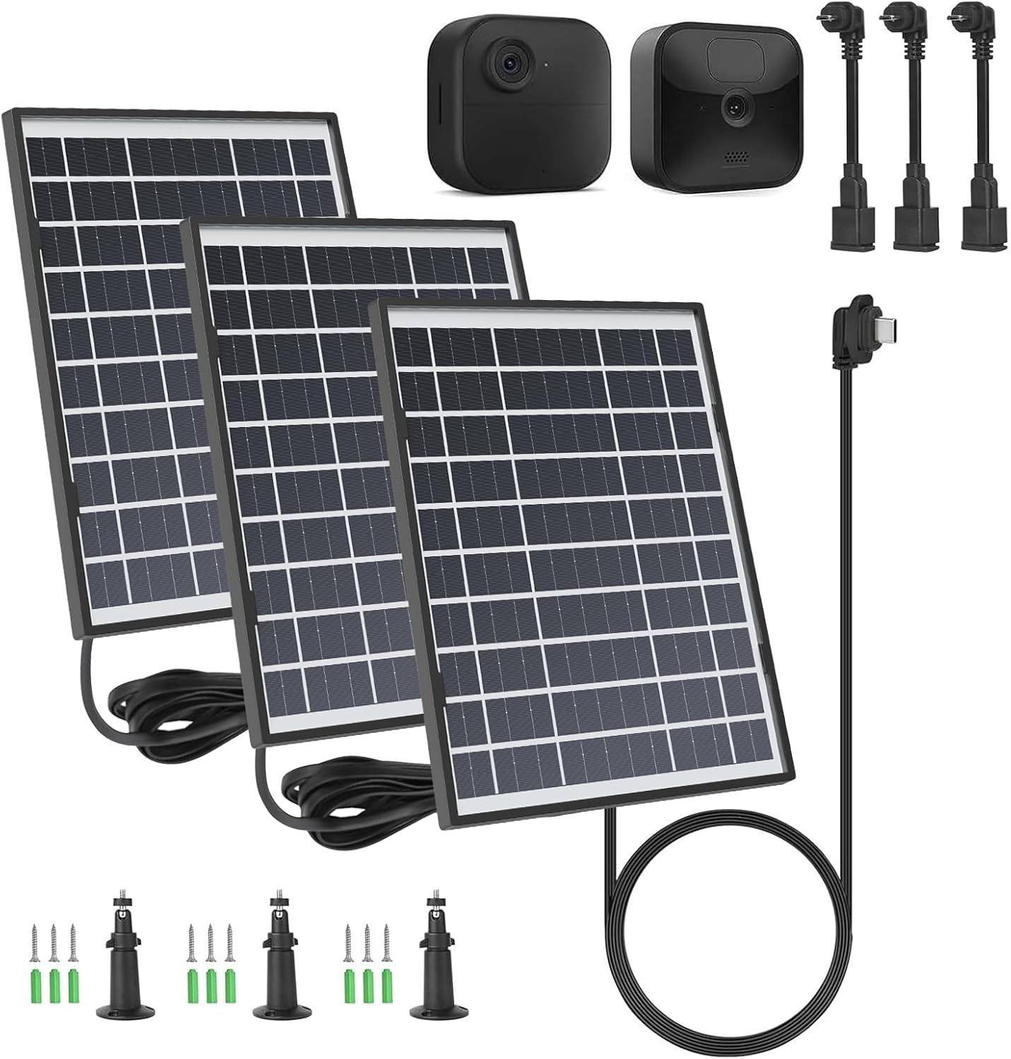 3 Pack 7W Solar Panel Compatible with Blink Outdoor 4 (4Th Gen)/ (3Rd Gen) XT3 a