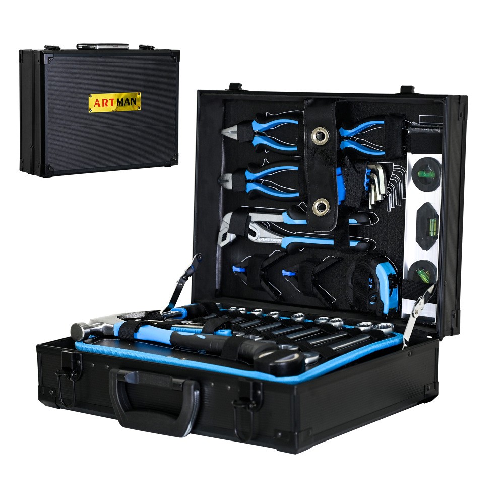 Combined Maintenance Tool Suitcase 247PCS Basic Home Maintenance Tools Set Blue