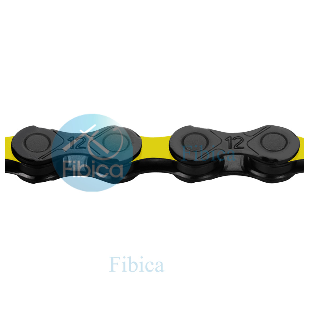 NEW KMC DLC 12 BLACK YELLOW 12-SPEED CHAIN 126 LINK Titanium Carbon Nitride