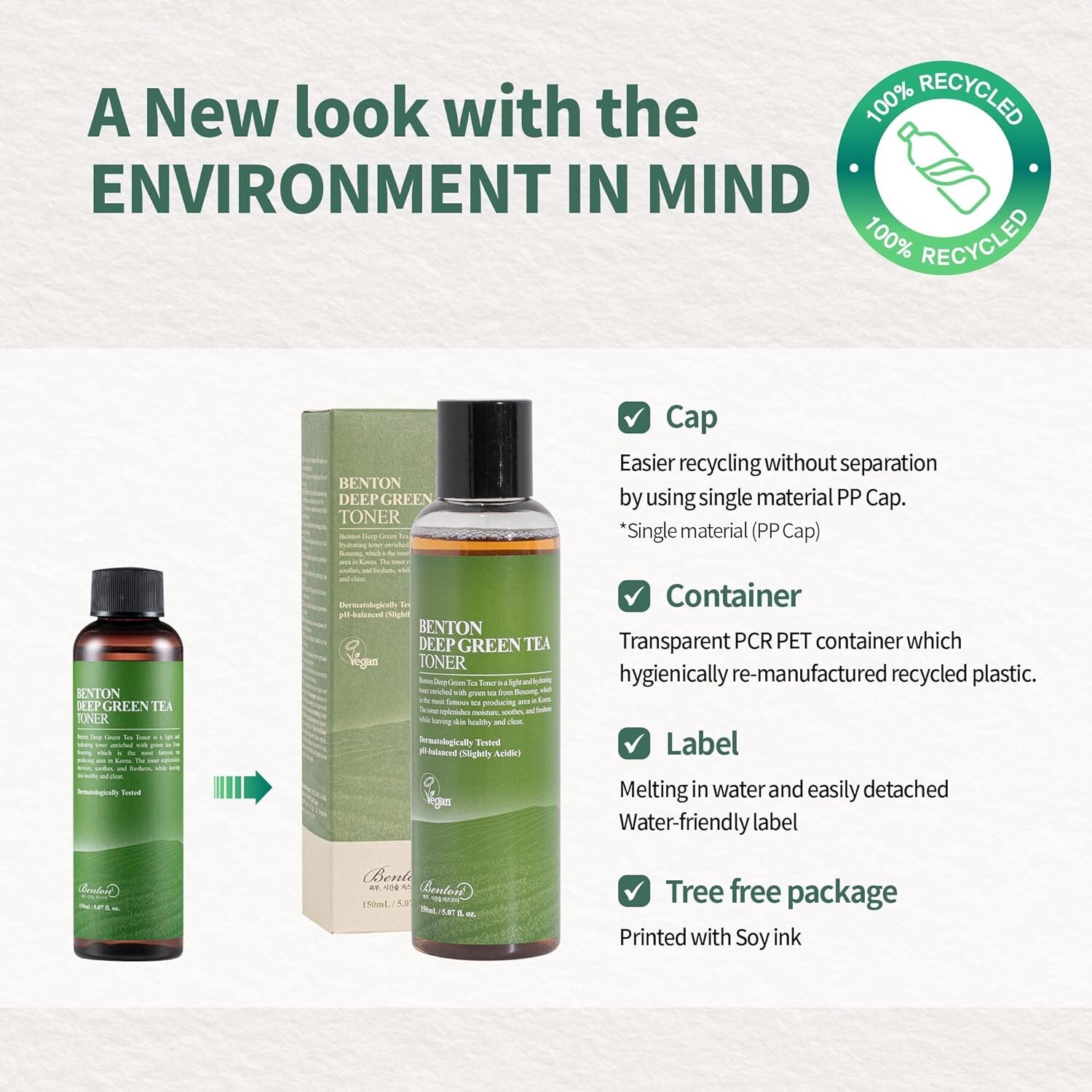 Benton Deep Green Tea Toner 150ml