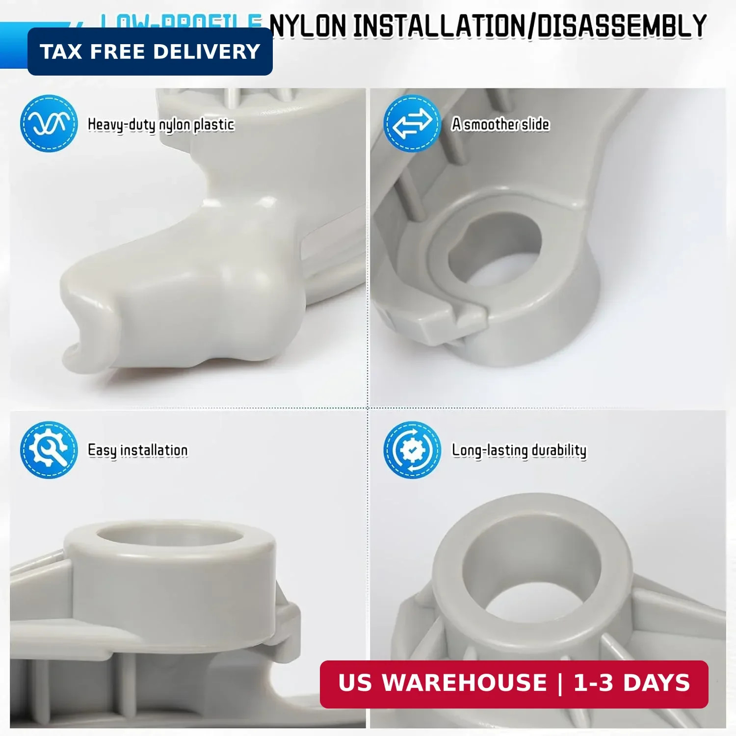 Low Profile Nylon Mount 3-Pack/Demount Kit for Coats Tire Changer Machine, Tire