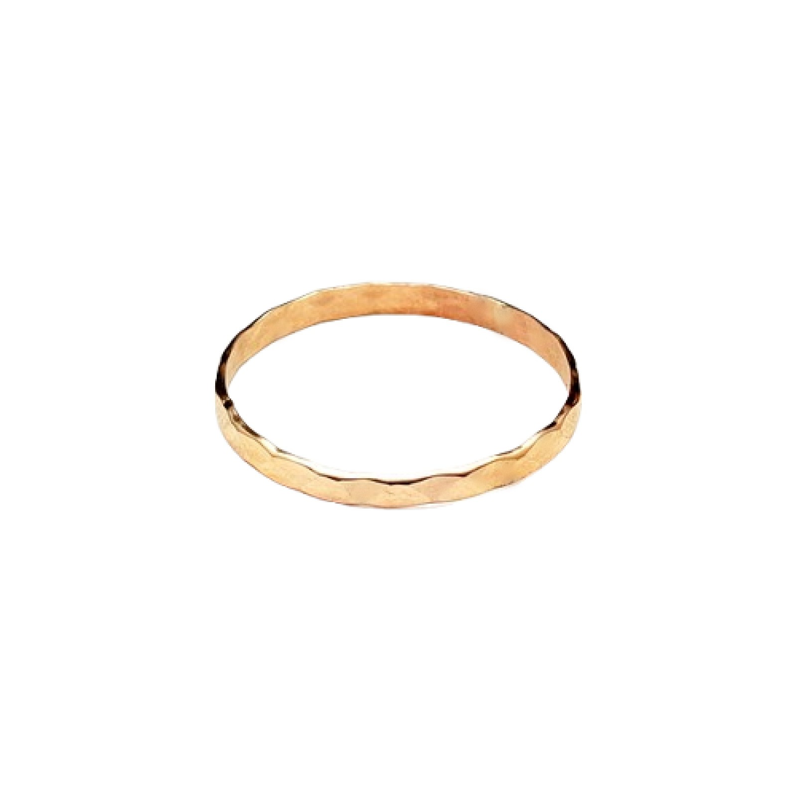 14k Gold Filled Hammered band Toe Ring For Women and Teens Fitted size 4.5