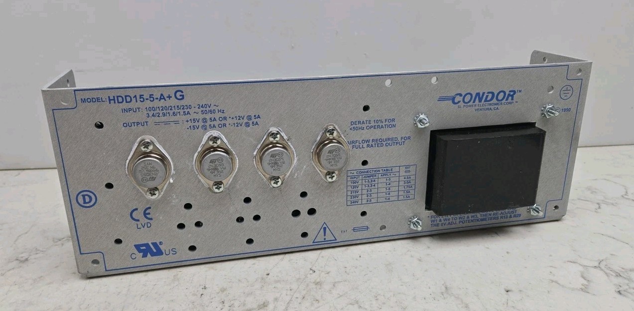 Condor HDD-15-5-A+ Linear AC-DC Dual-output Power Supply HDD15-5-5-A+G New