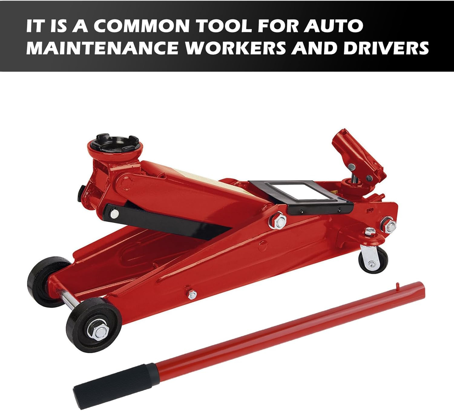 2 Ton Replacement Jack Rod for Professional Floor Jacks with Anti-Slip Handle