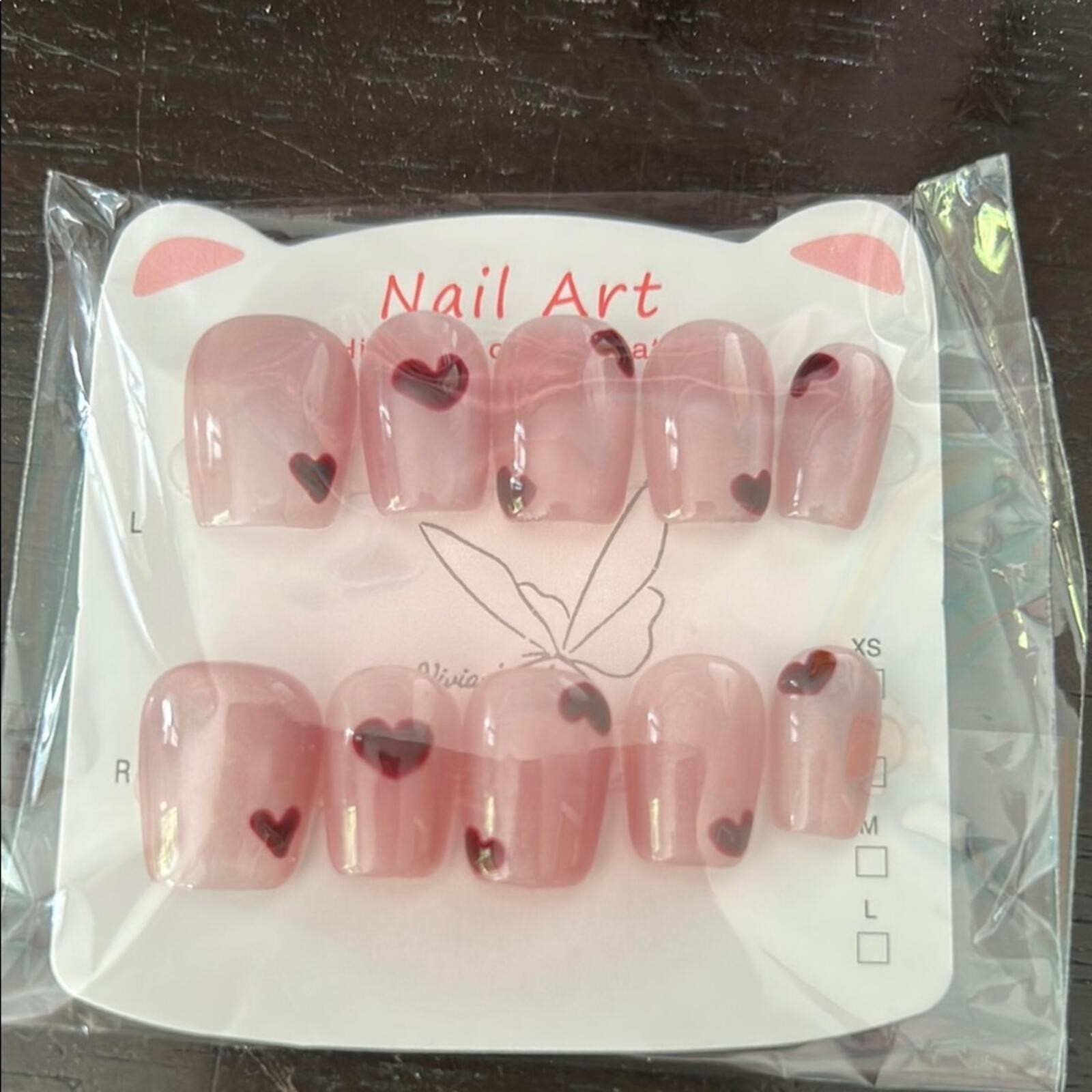 Handmade Press On Nail Set with Tools